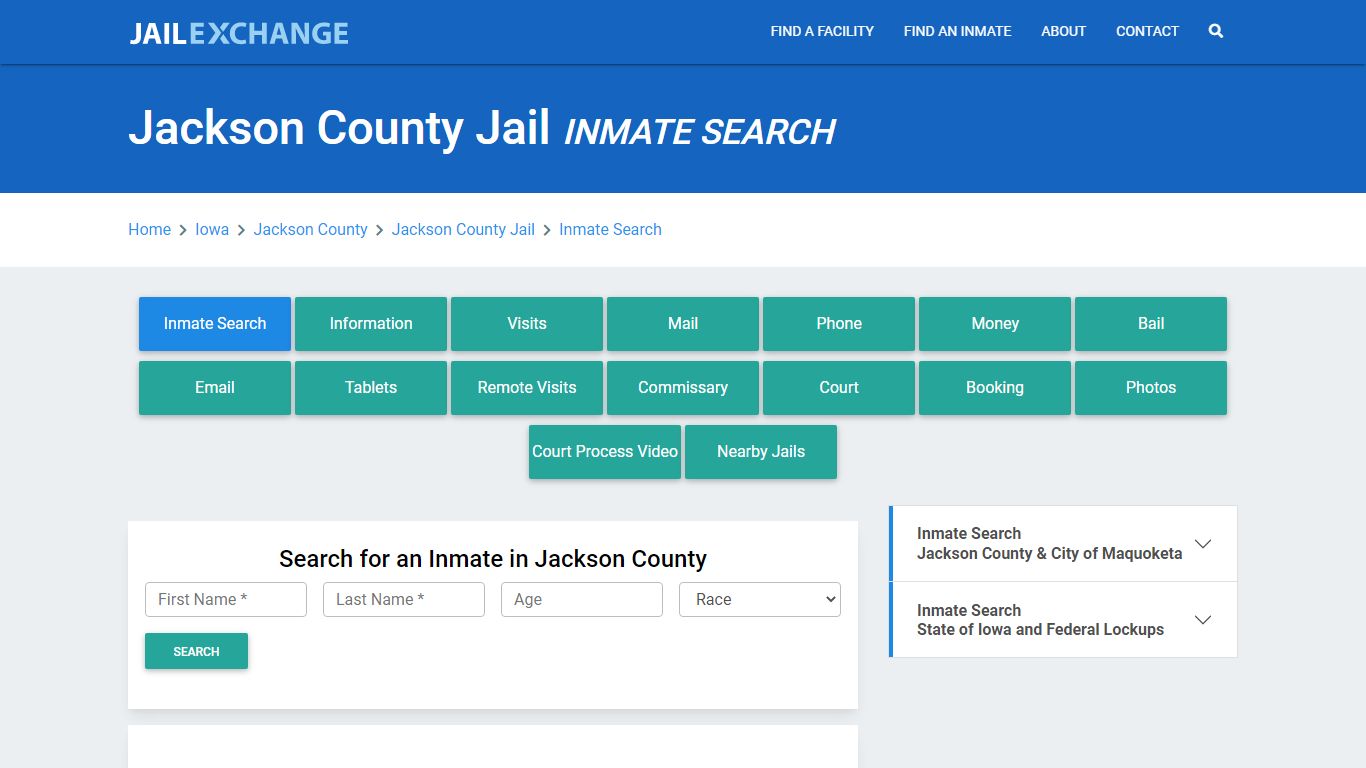 Jackson County Jail, IA Inmate Search: Roster & Mugshots